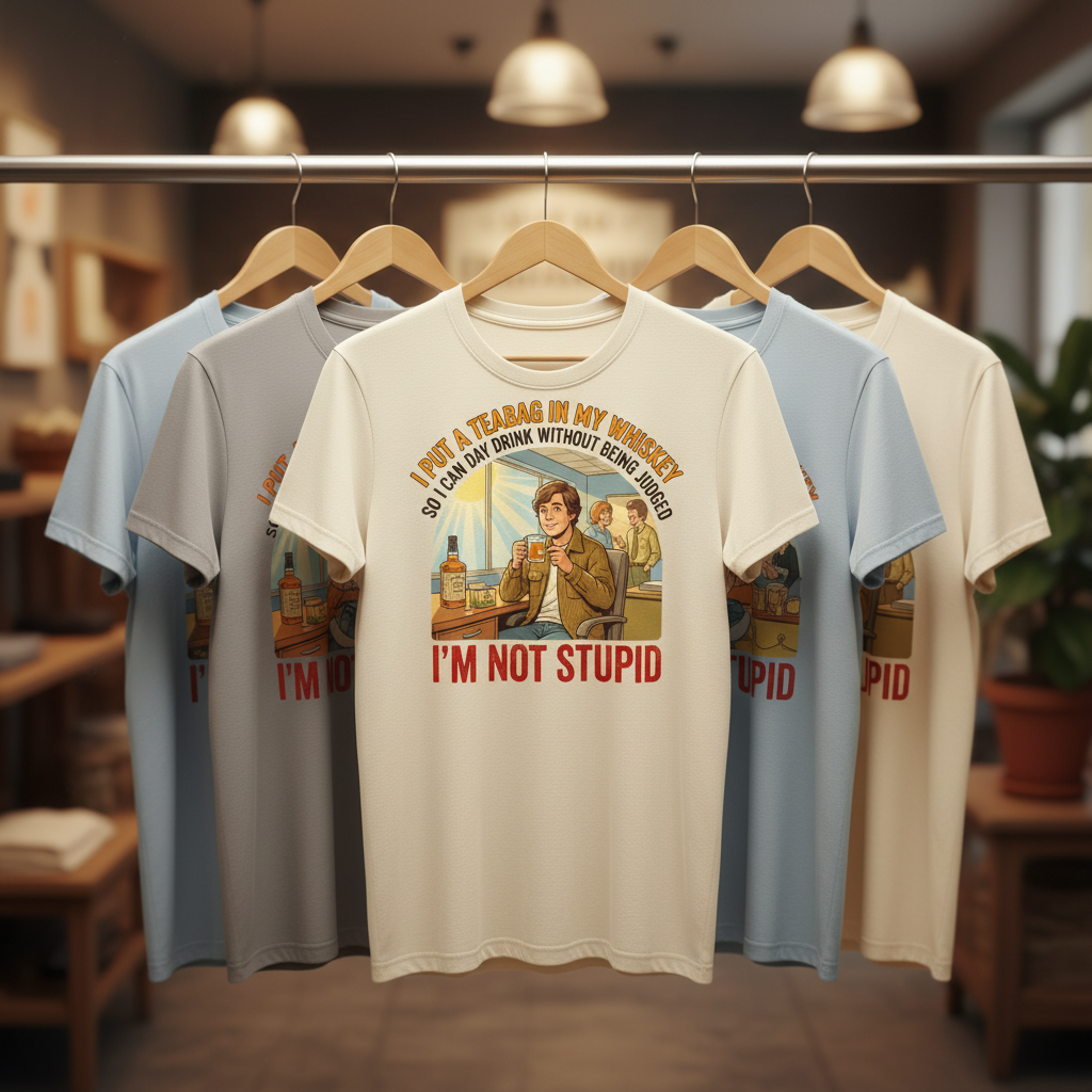 Teabag Whiskey Genius T-Shirt_boutique_rack