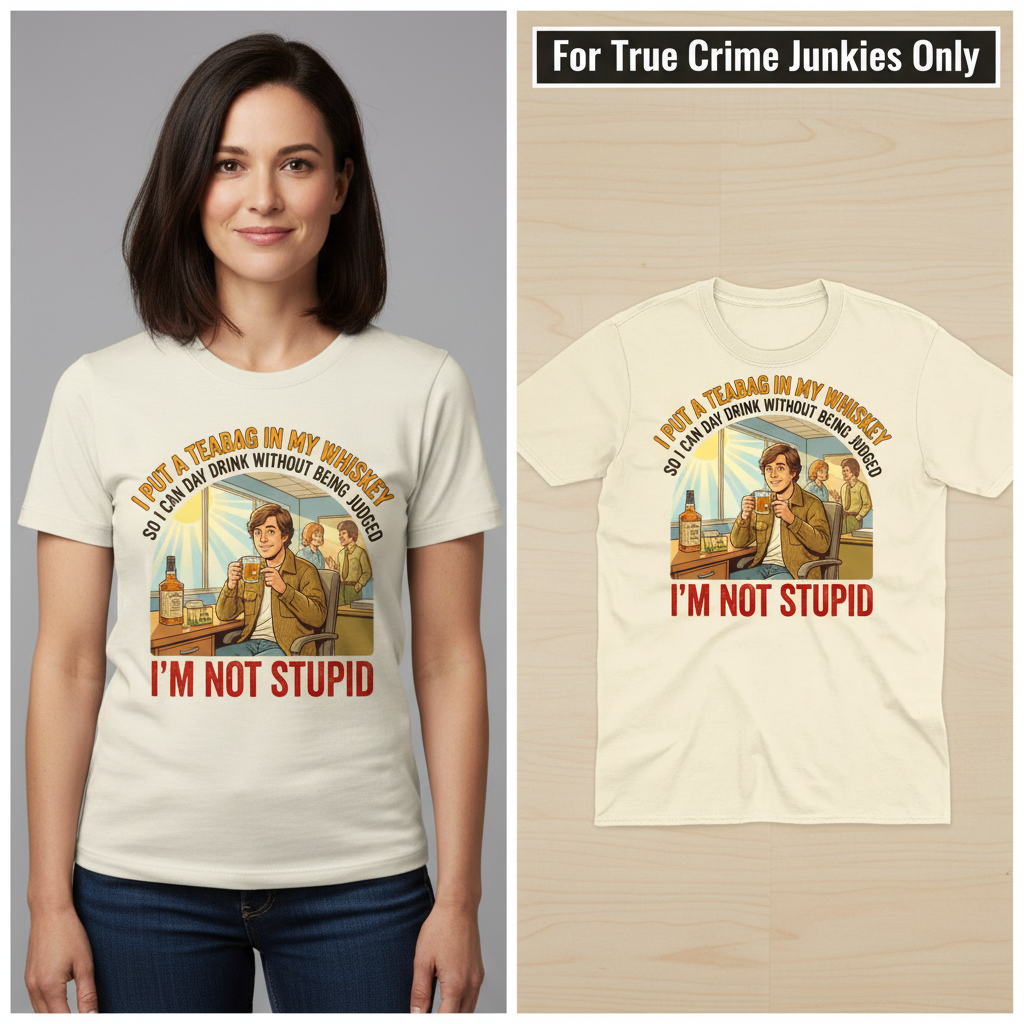 Teabag Whiskey Genius T-Shirt_model_flat