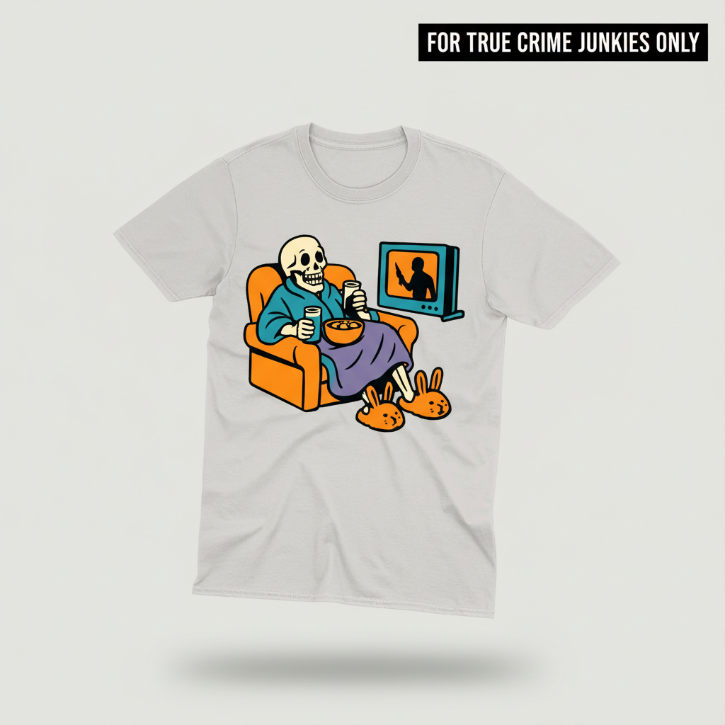 True Crime & Chill T-Shirt_3d_float
