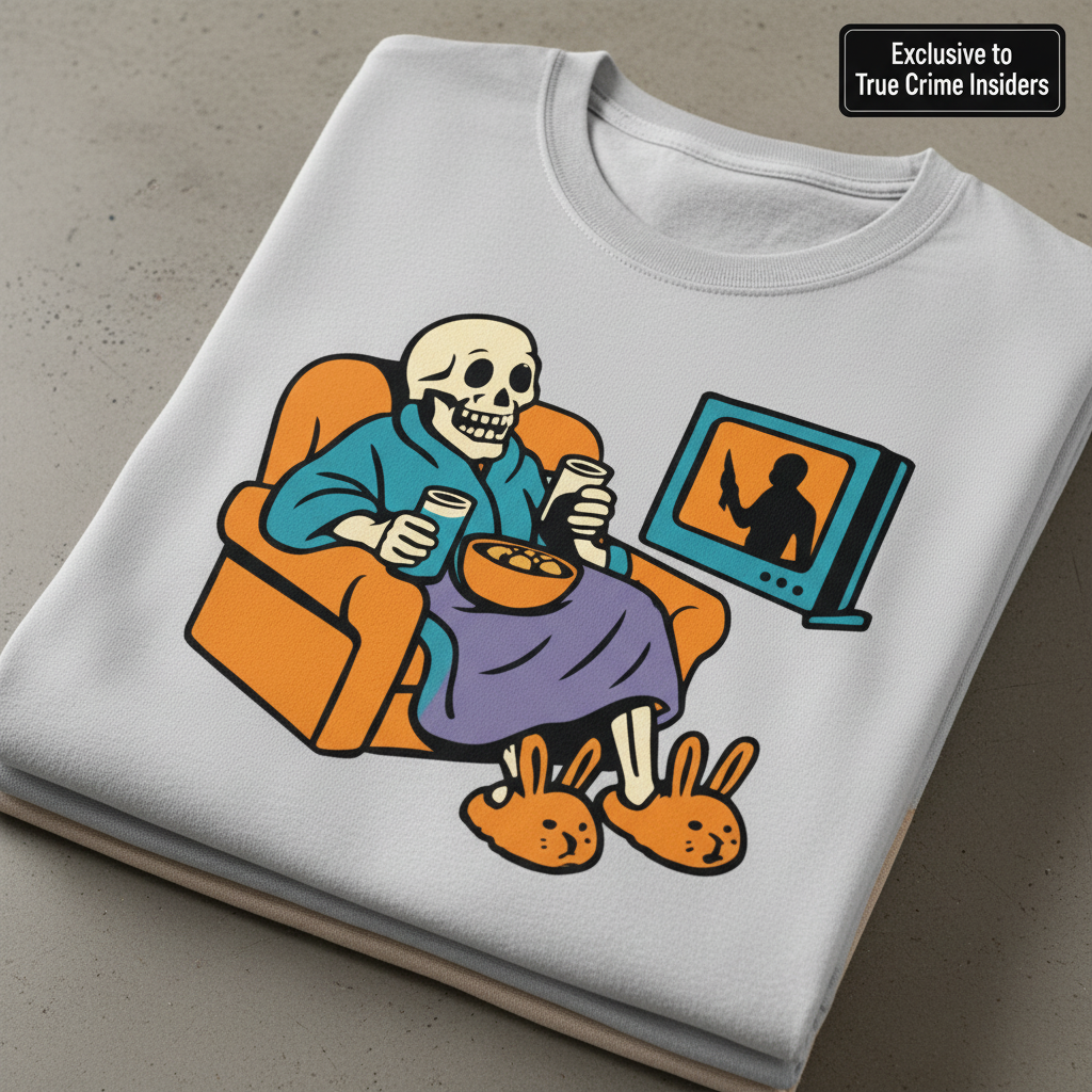 True Crime & Chill T-Shirt_stacked_flatlay