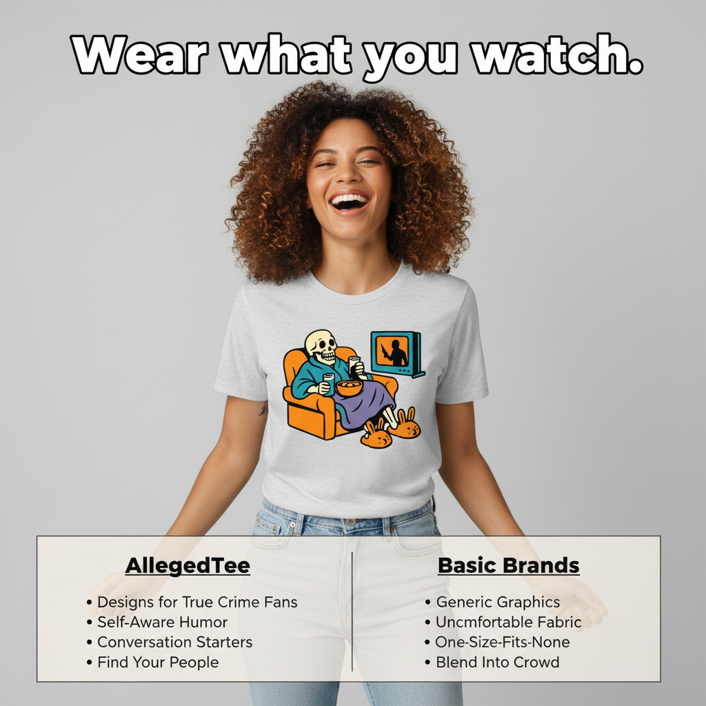 True Crime & Chill T-Shirt_product_table