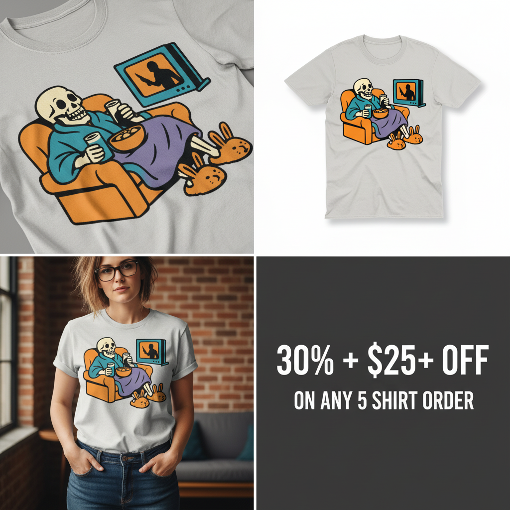 True Crime & Chill T-Shirt_4_panel