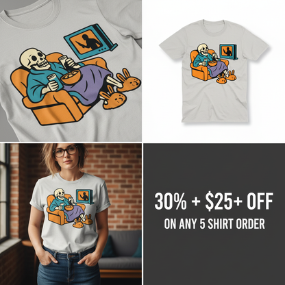 True Crime & Chill T-Shirt_4_panel