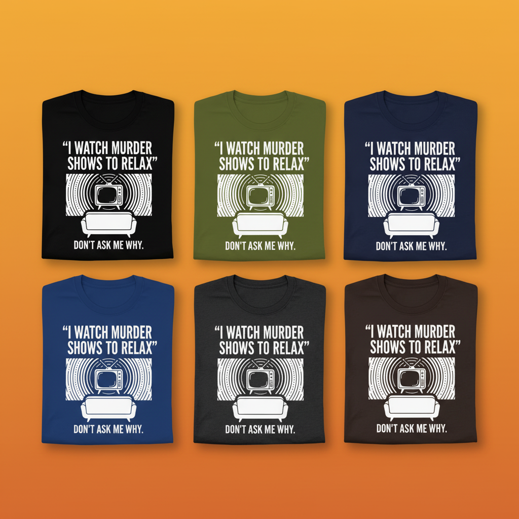 Murder Show Chill T-Shirt_6color_grid