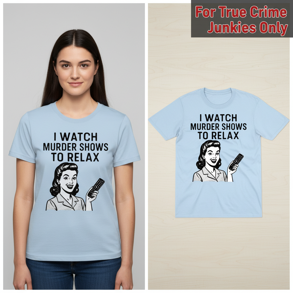 Murder Shows & Chill T-Shirt_model_flat