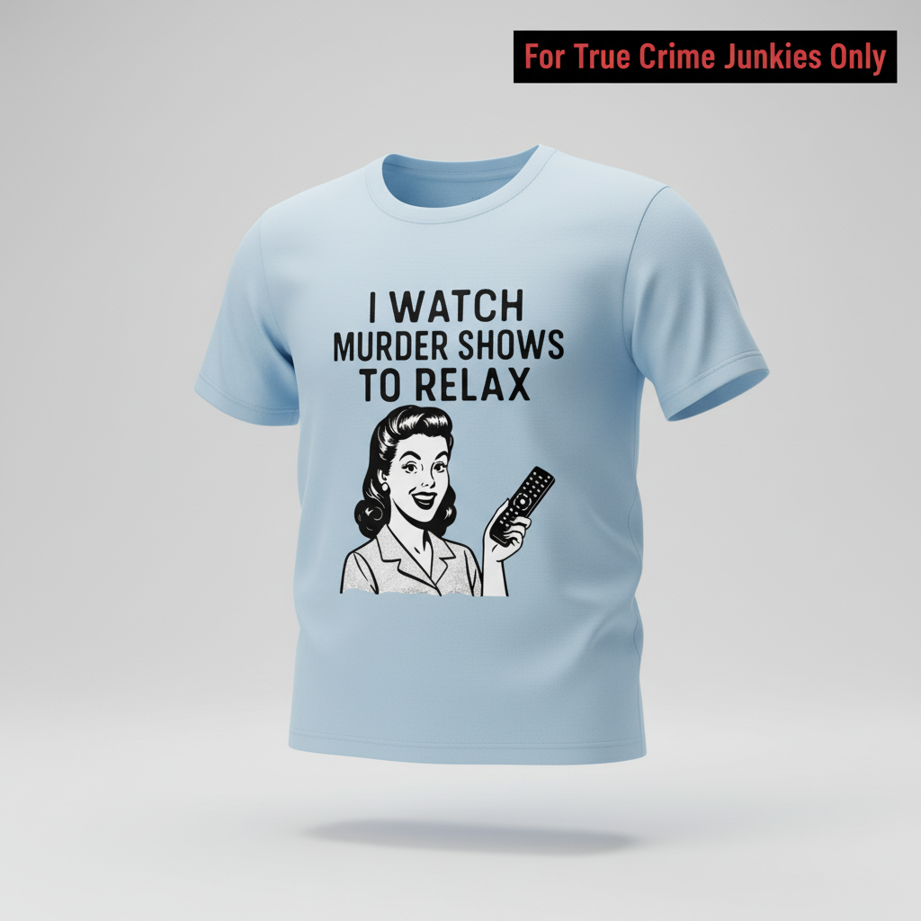 Murder Shows & Chill T-Shirt_3d_float