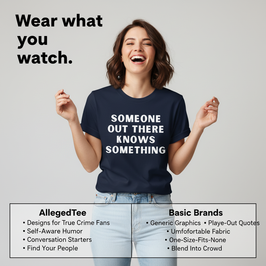 Someone Knows Something T-Shirt_product_table