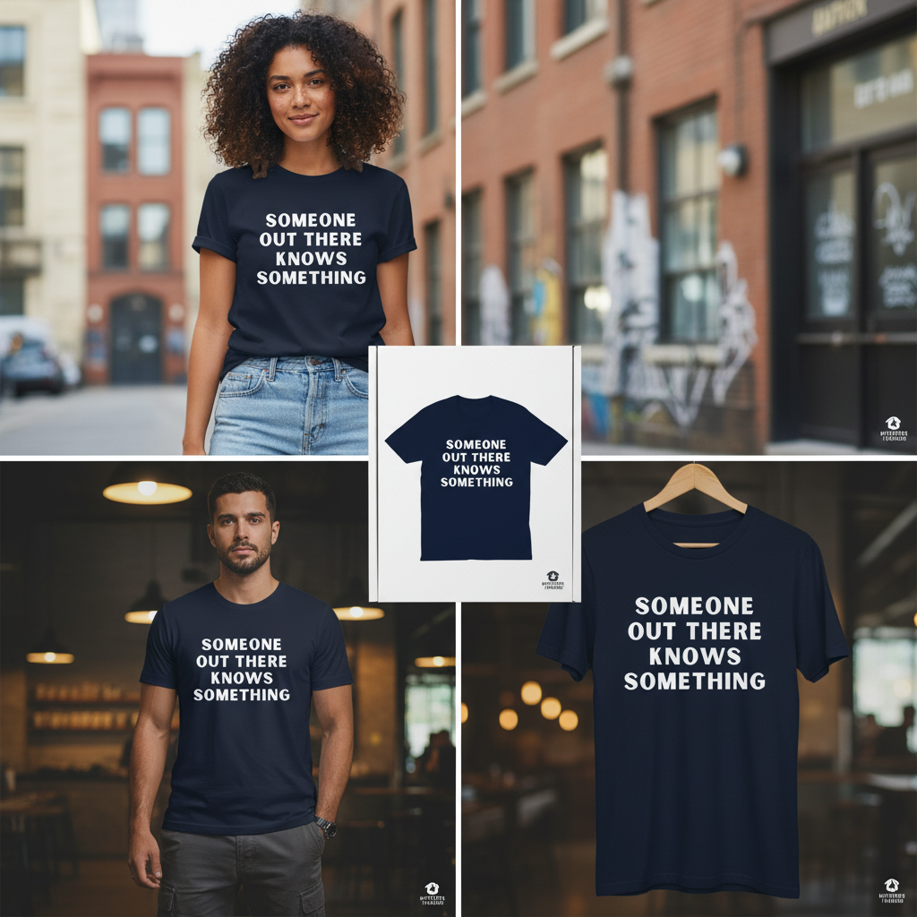 Someone Knows Something T-Shirt_dual_lifestyle
