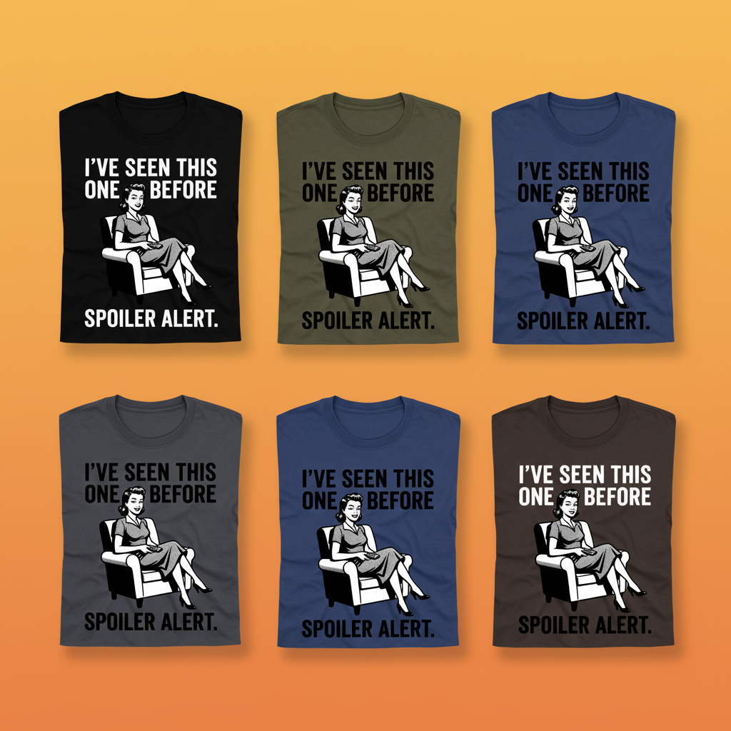 Spoiler Alert Retro T-Shirt_6color_grid