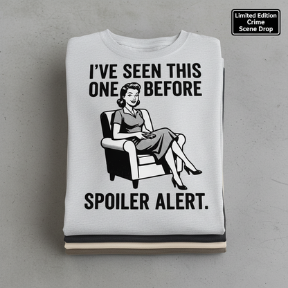 Spoiler Alert Retro T-Shirt_stacked_flatlay