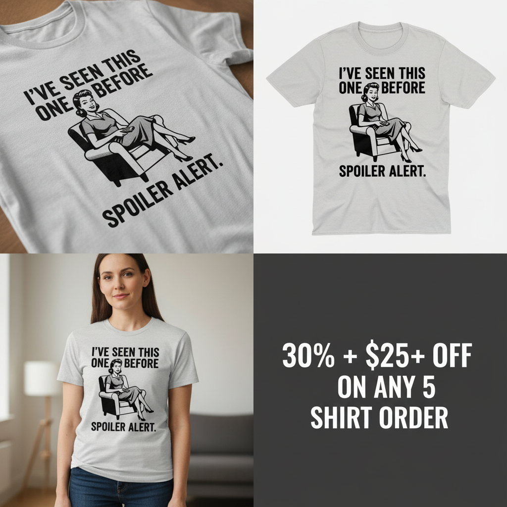 Spoiler Alert Retro T-Shirt_4_panel