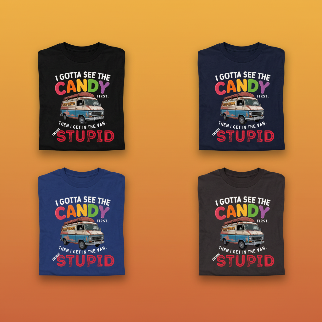 I Gotta See The Candy T-Shirt_6color_grid