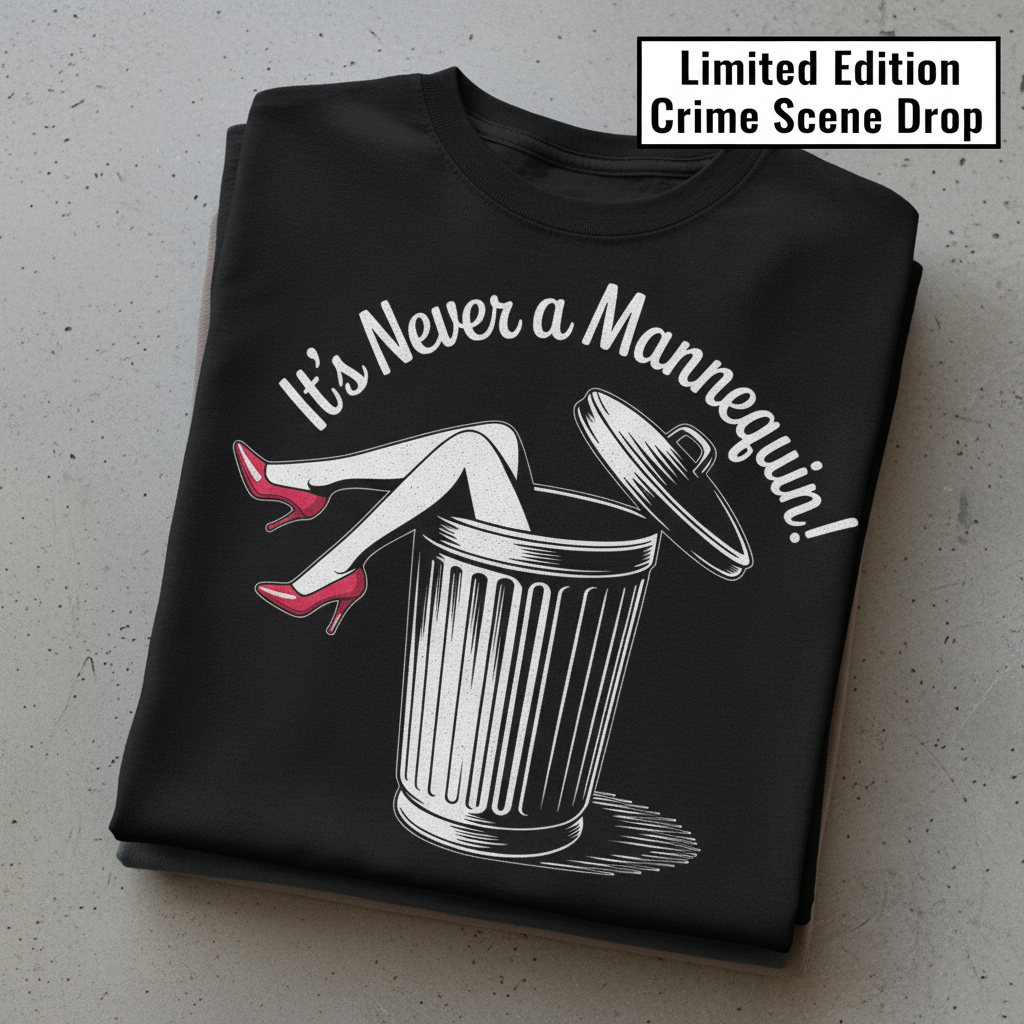 It's Never a Mannequin T-Shirt_stacked_flatlay