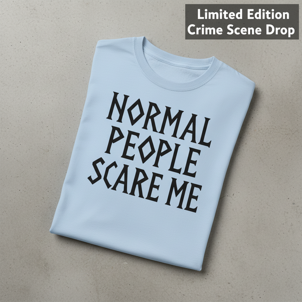 Normal People Scare Me T-Shirt_fold_tilt