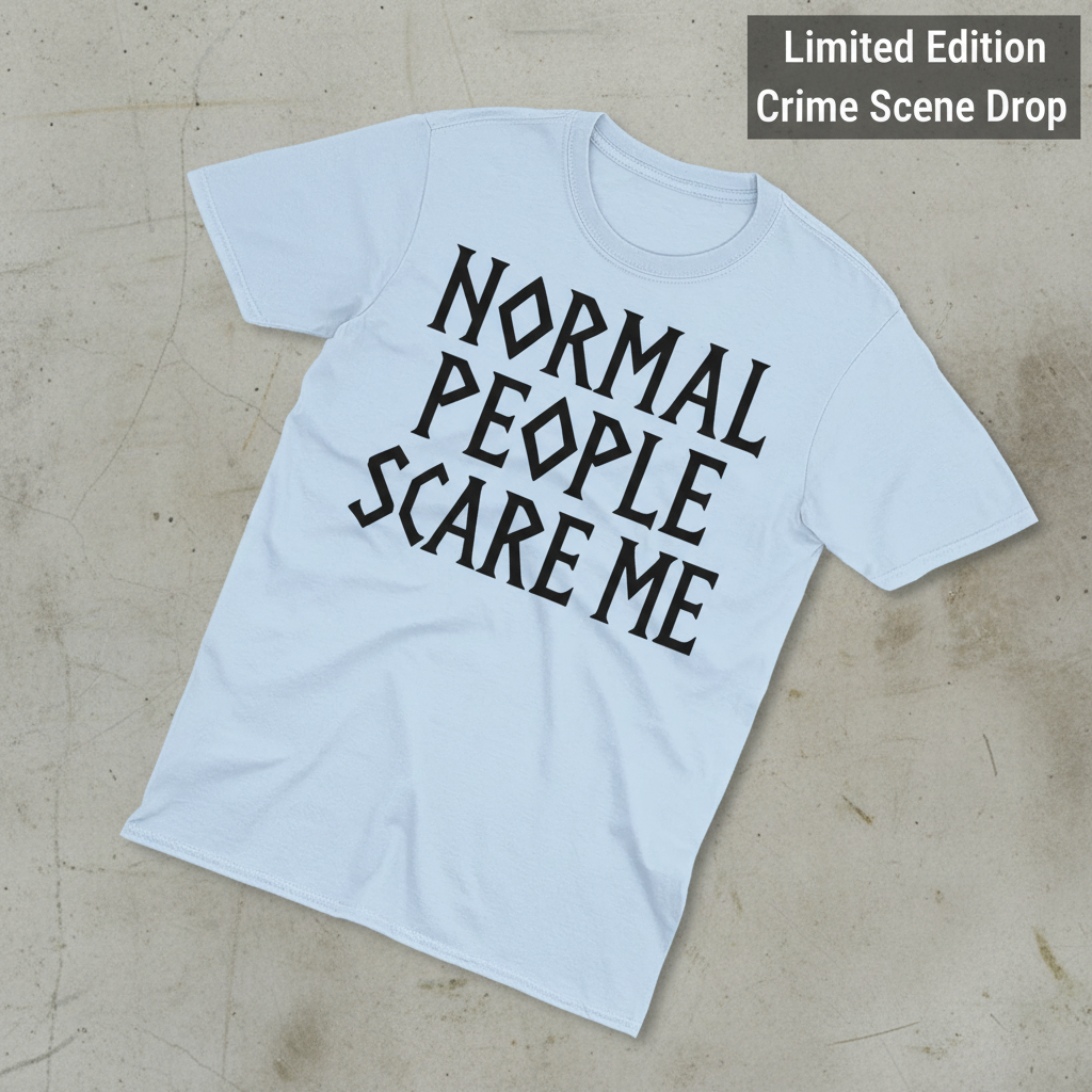 Normal People Scare Me T-Shirt_fold_tilt