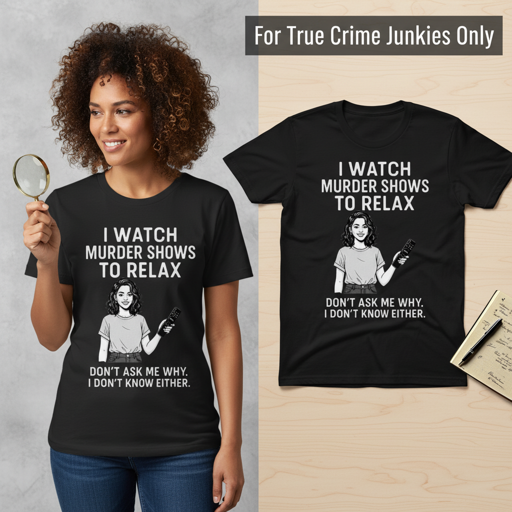 Murder Shows & Chill T-Shirt_model_flat