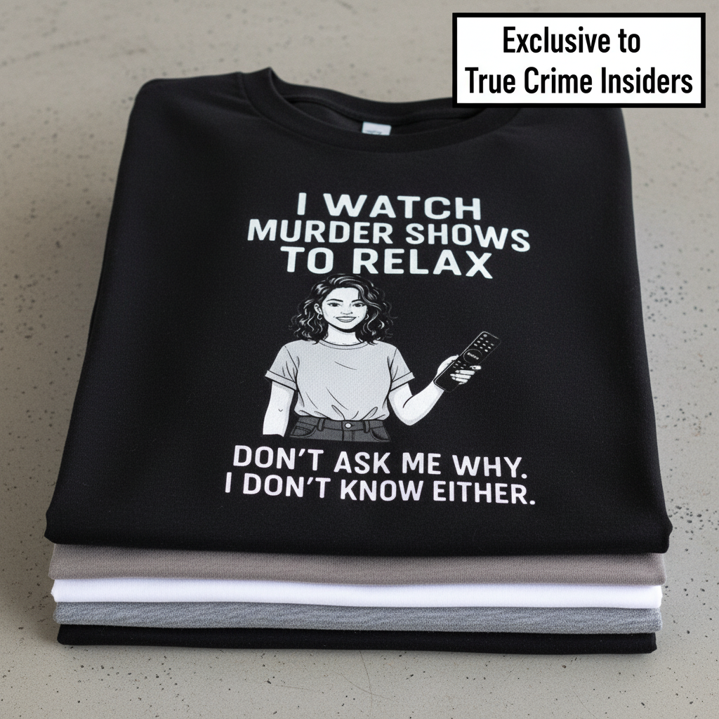 Murder Shows & Chill T-Shirt_stacked_flatlay