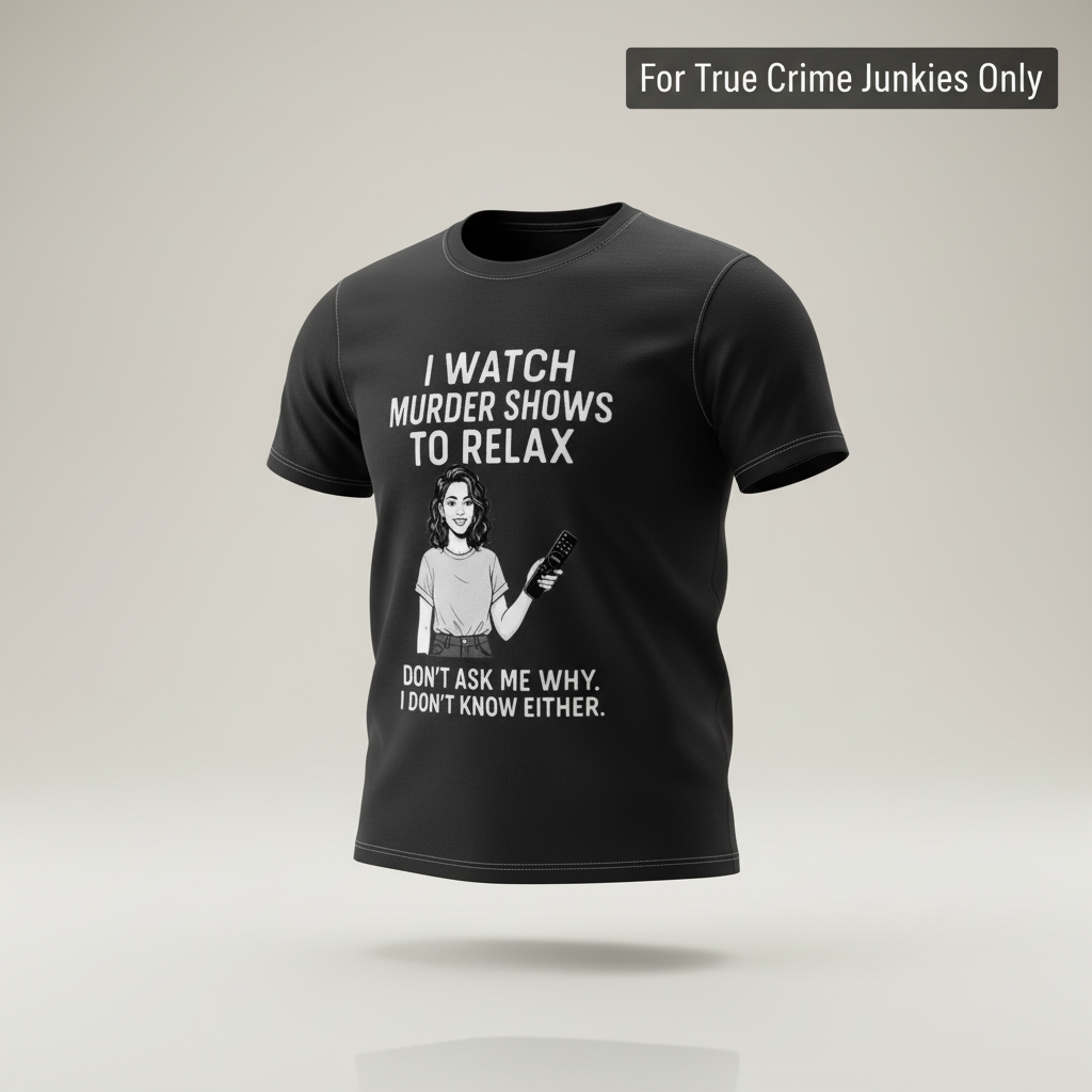 Murder Shows & Chill T-Shirt_3d_float