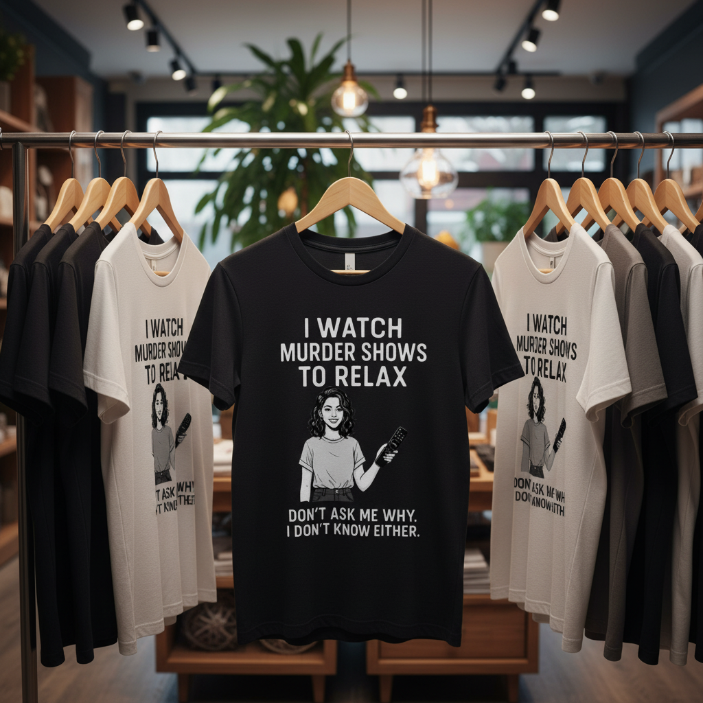 Murder Shows & Chill T-Shirt_boutique_rack