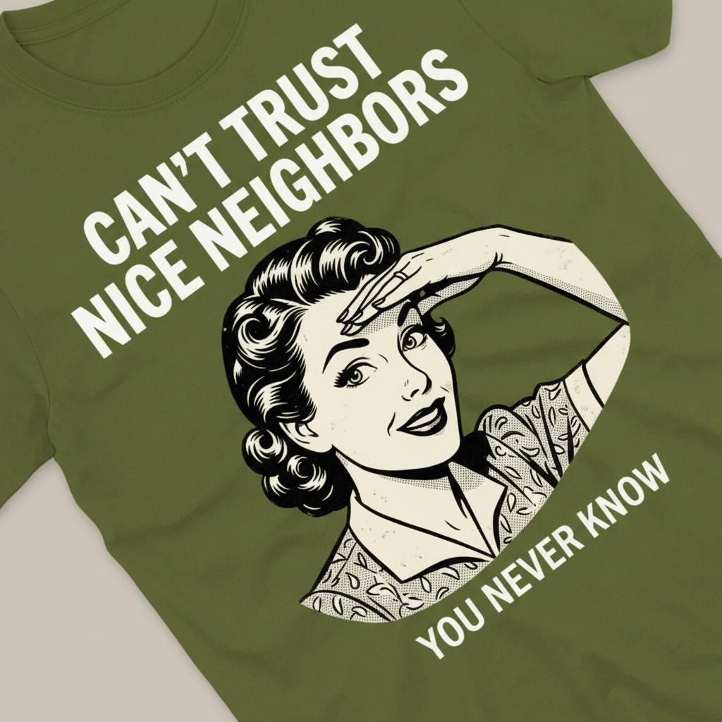 Can't Trust Nice Neighbors T-Shirt_extreme_za