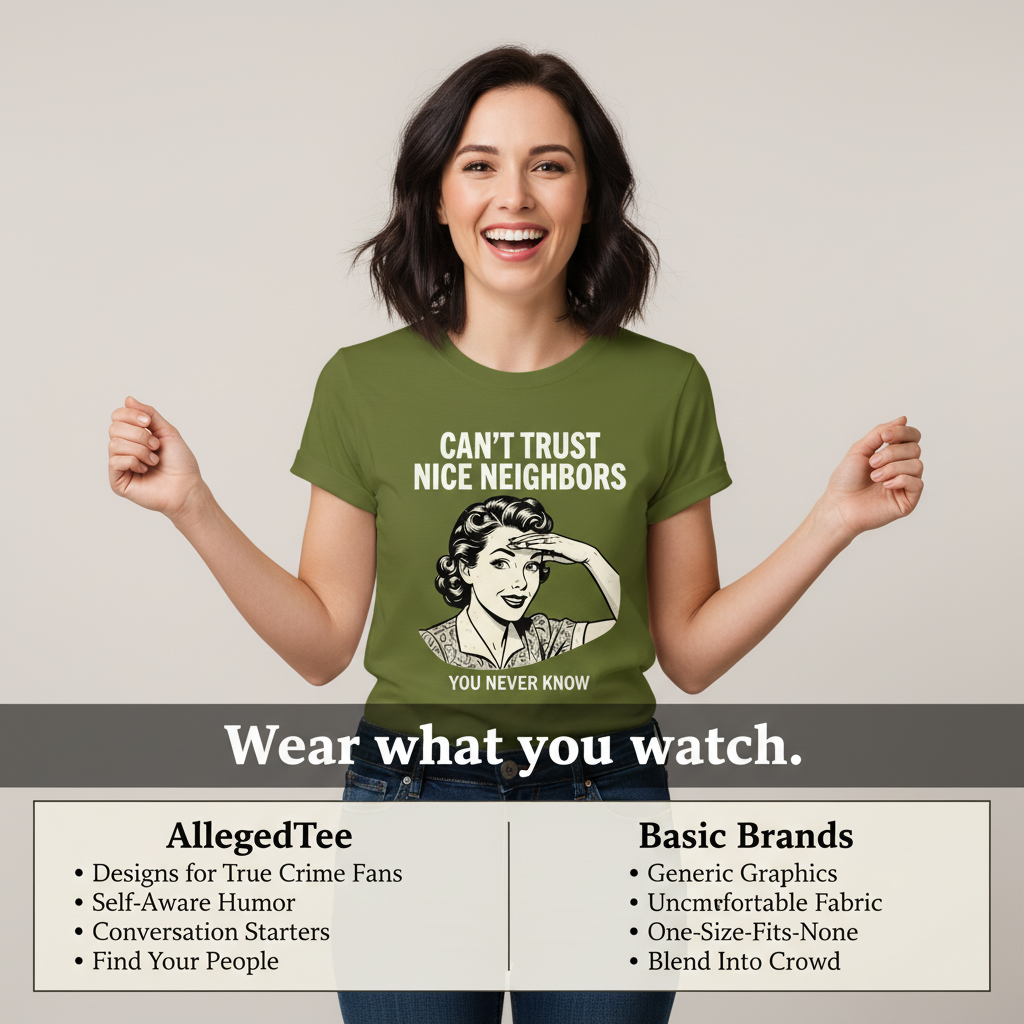 Can't Trust Nice Neighbors T-Shirt_product_table