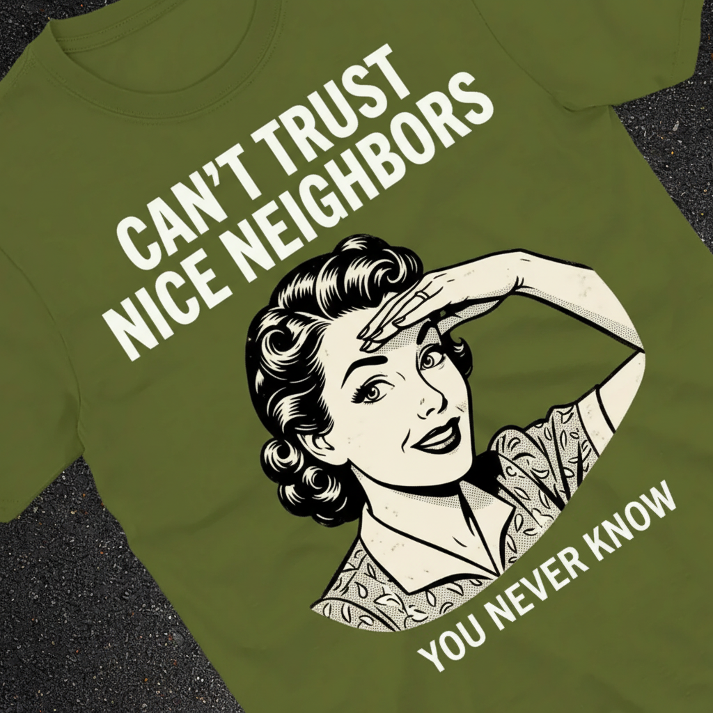 Can't Trust Nice Neighbors T-Shirt_extreme_za
