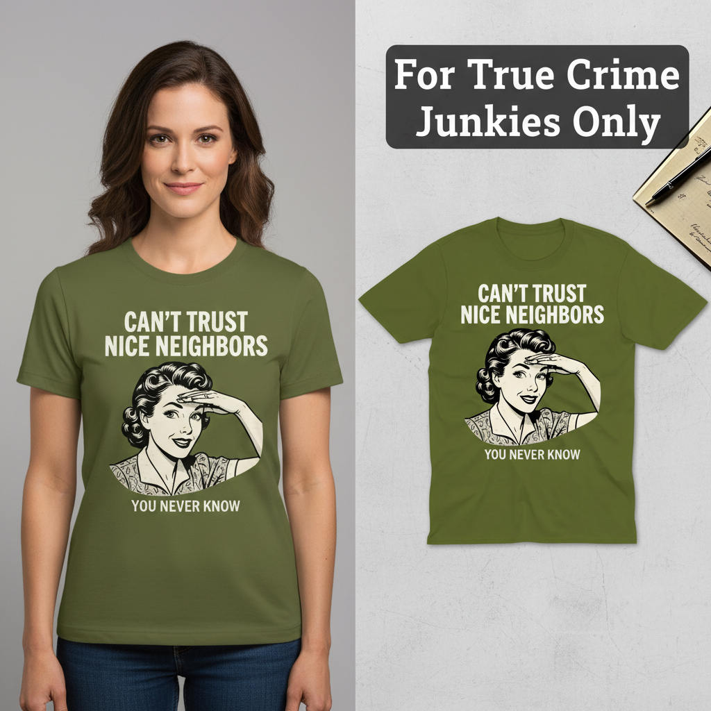 Can't Trust Nice Neighbors T-Shirt_model_flat