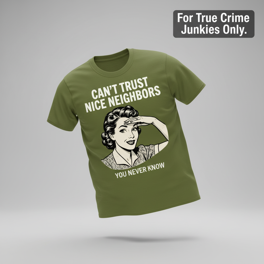 Can't Trust Nice Neighbors T-Shirt_3d_float