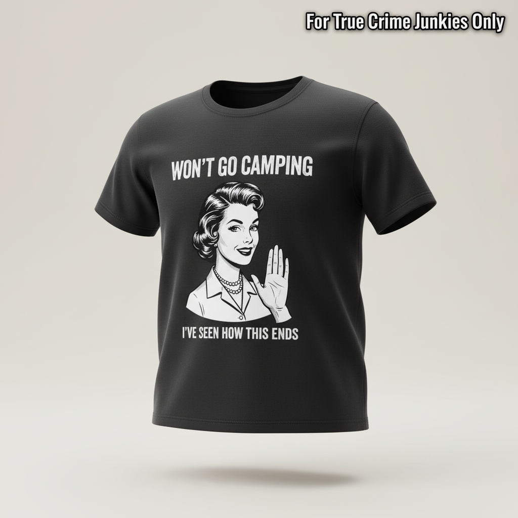 Won’t Go Camping T-Shirt_3d_float