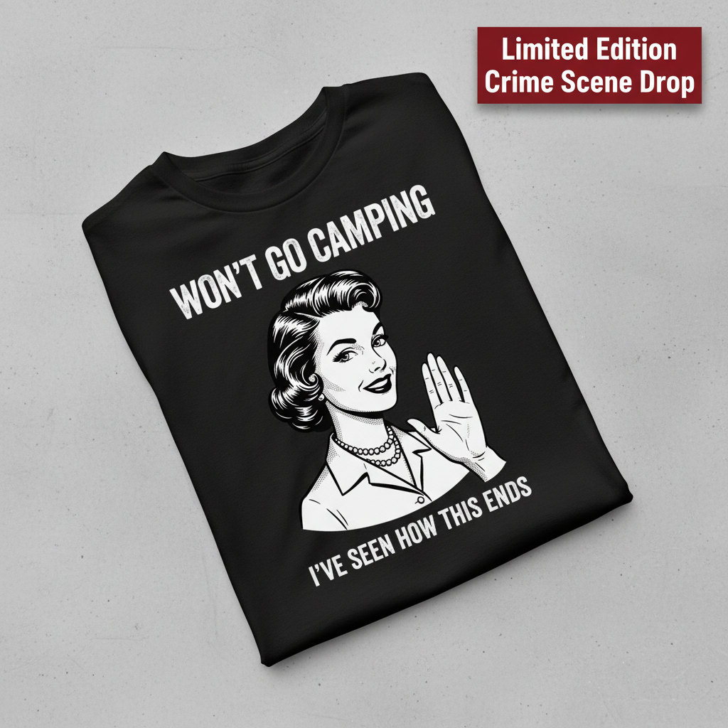 Won’t Go Camping T-Shirt_fold_tilt