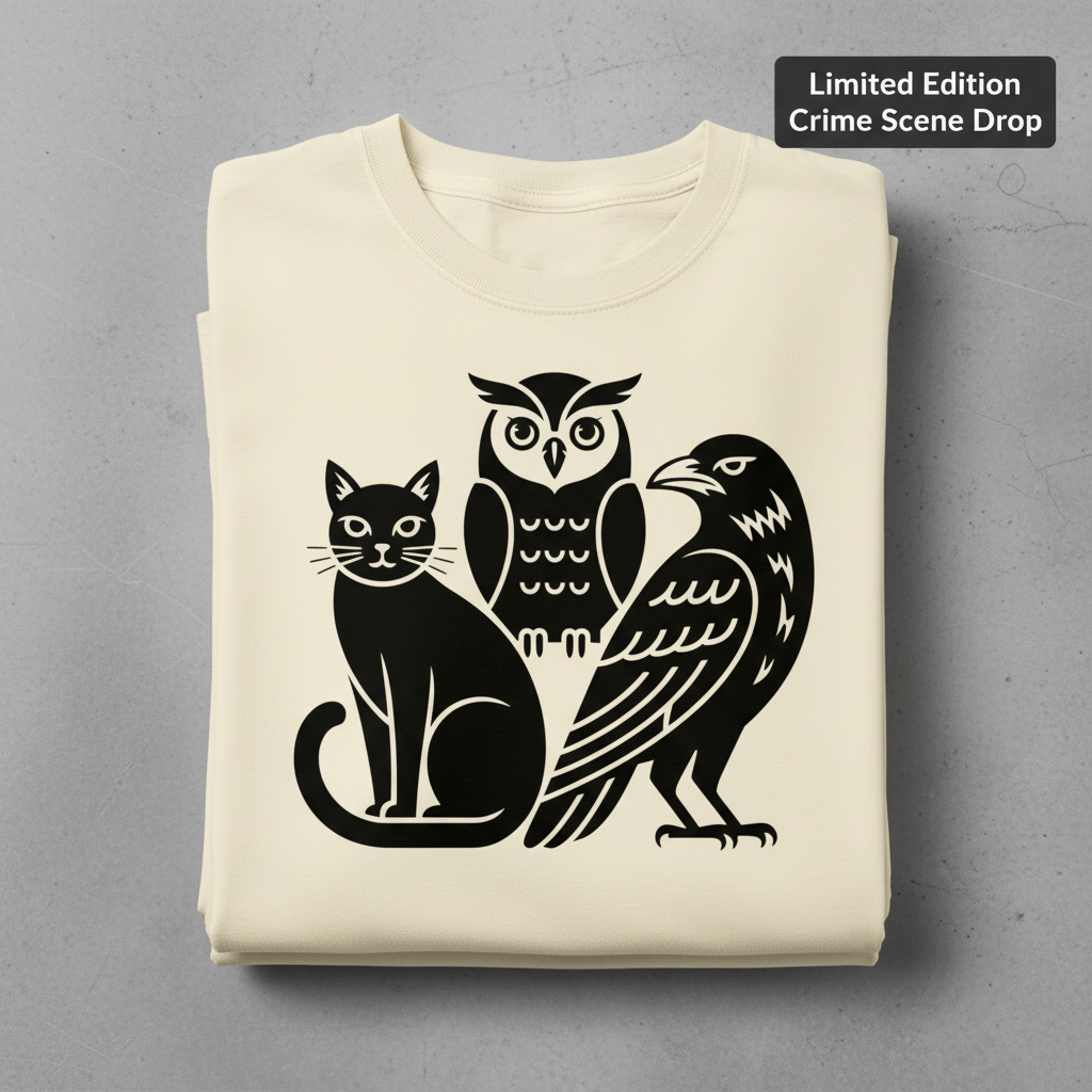 Mystic Trio T-Shirt_stacked_flatlay