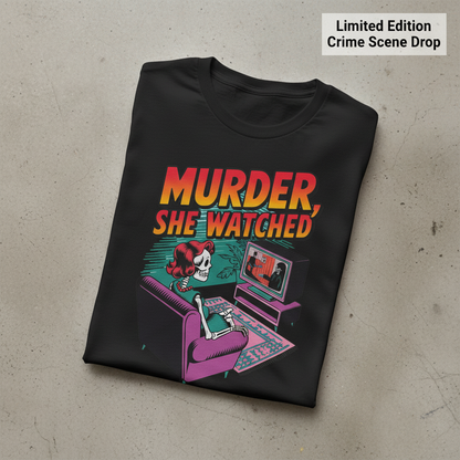 Murder She Watched T-Shirt_fold_tilt