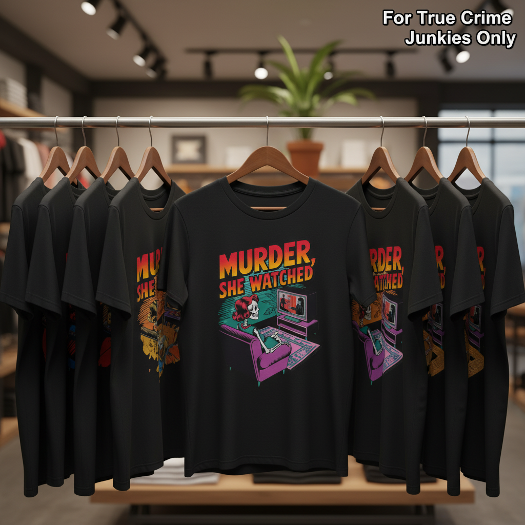 Murder She Watched T-Shirt_boutique_rack