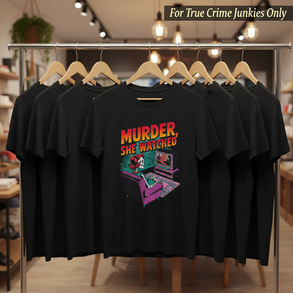 Murder She Watched T-Shirt_boutique_rack