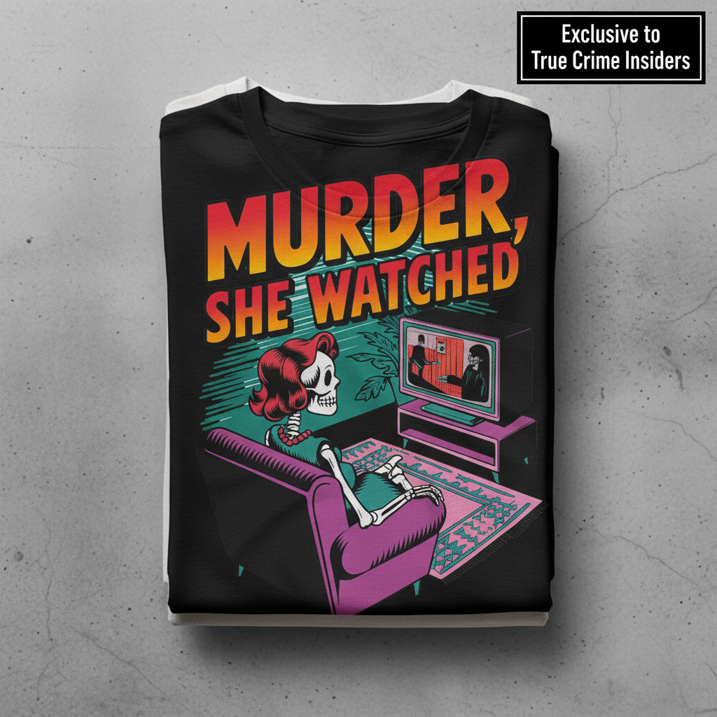 Murder She Watched T-Shirt_stacked_flatlay
