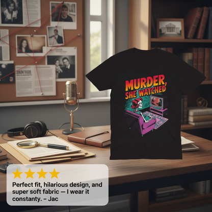 Murder She Watched T-Shirt_review_5star