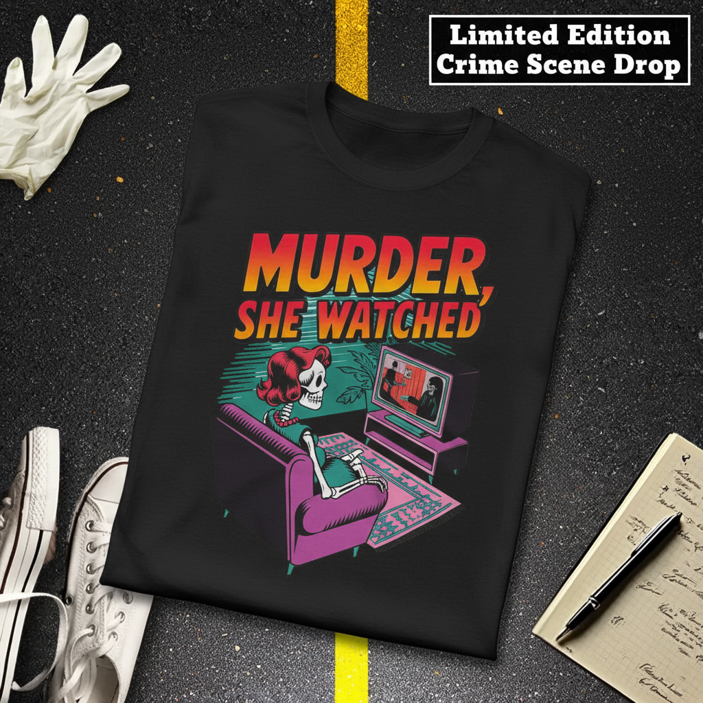 Murder She Watched T-Shirt_fold_tilt