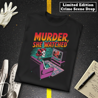 Murder She Watched T-Shirt_fold_tilt