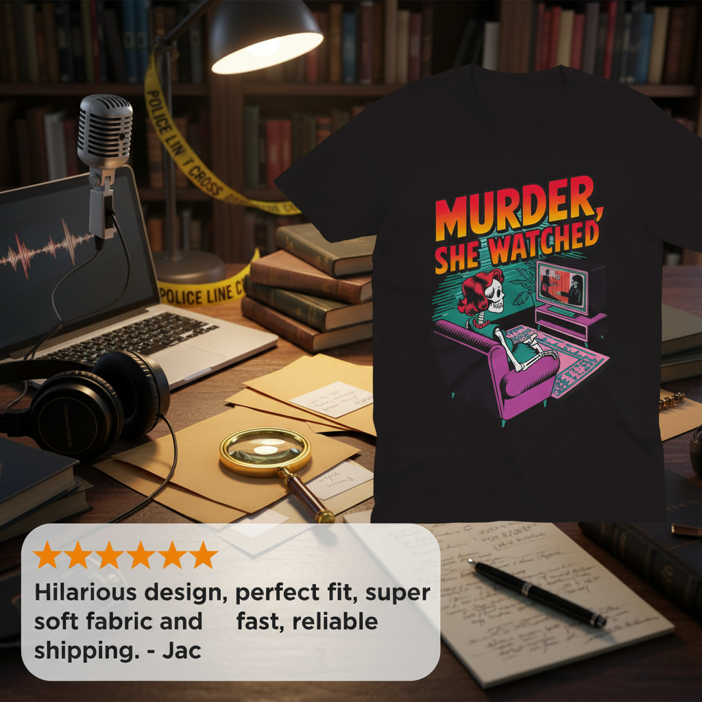 Murder She Watched T-Shirt_review_5star