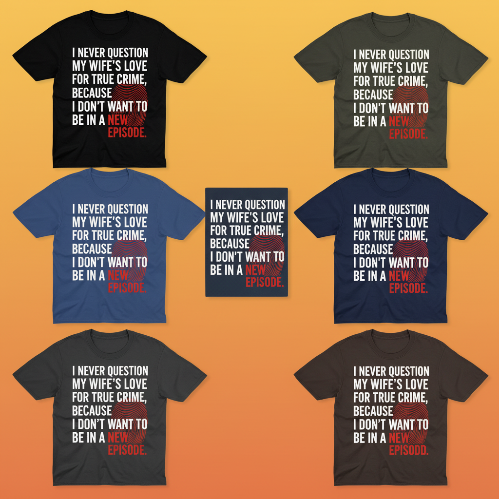 True Crime Wife T-Shirt_6color_grid