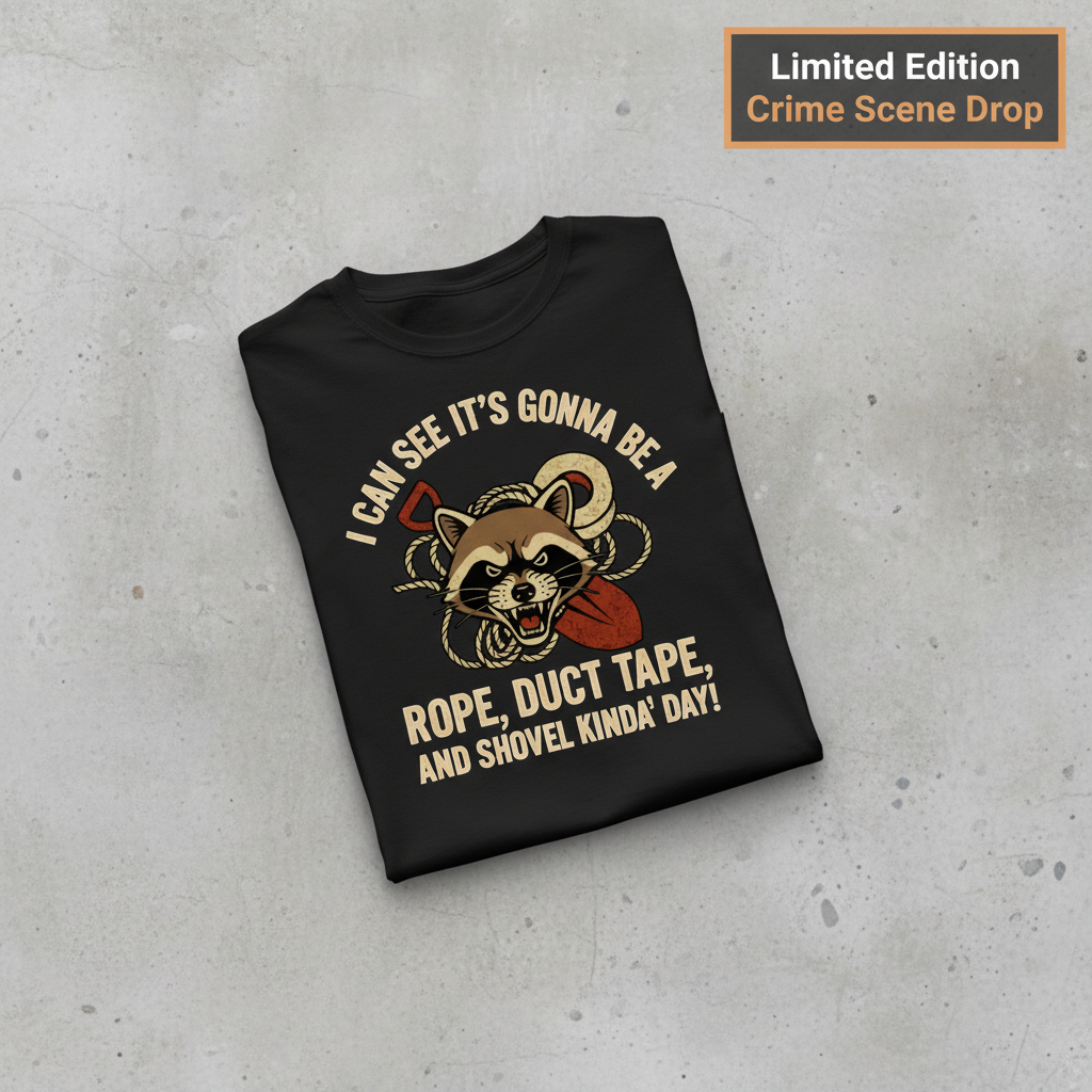 Rope, Duct Tape, & Shovel T-Shirt_fold_tilt
