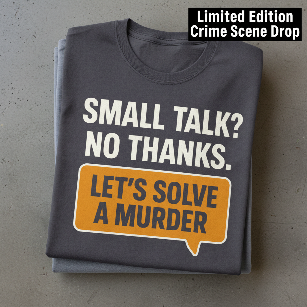 Let's Solve a Murder T-Shirt_stacked_flatlay