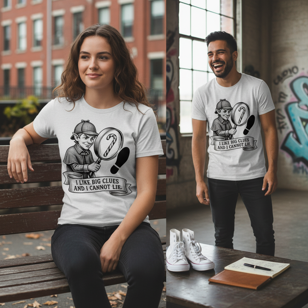 Big Clues Detective T-Shirt_dual_lifestyle