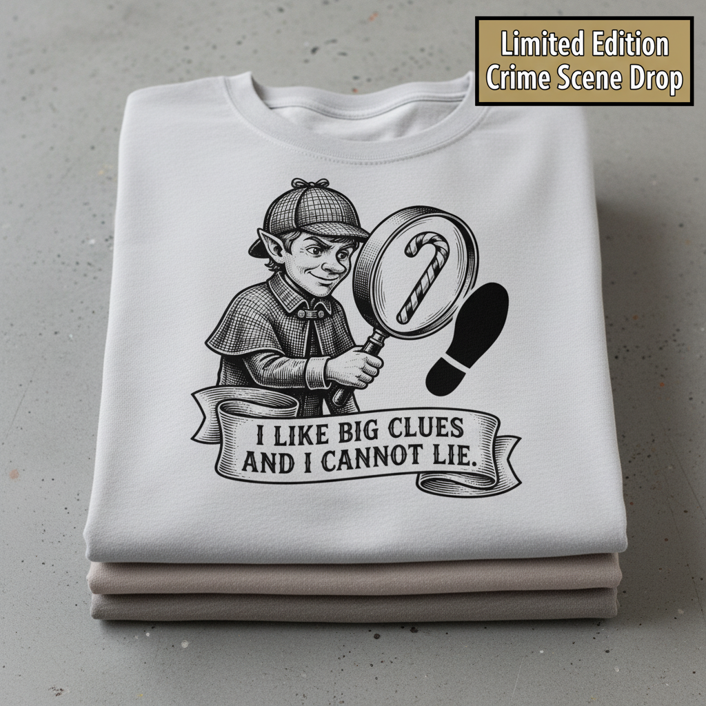 Big Clues Detective T-Shirt_stacked_flatlay