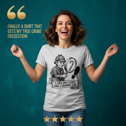 Big Clues Detective T-Shirt_model_testimonial