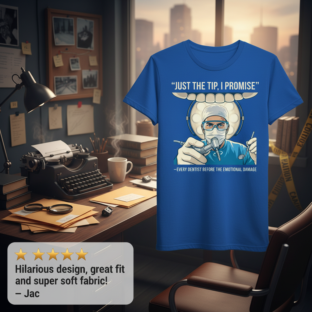 Just the Tip Dentist Humor T-Shirt_review_5star