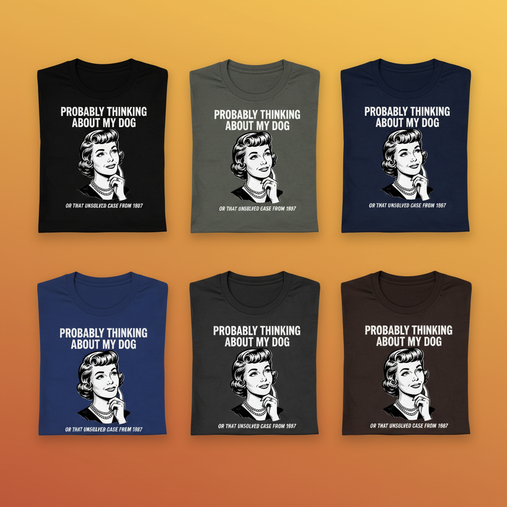 Unsolved Thoughts T-Shirt_6color_grid