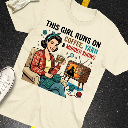 Coffee Yarn & Murder Shows T-Shirt_extreme_za