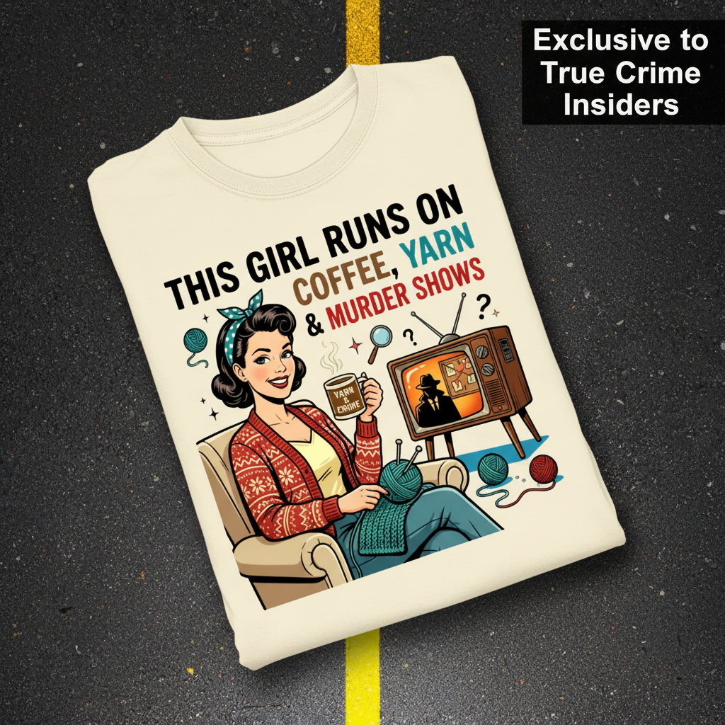 Coffee Yarn & Murder Shows T-Shirt_fold_tilt