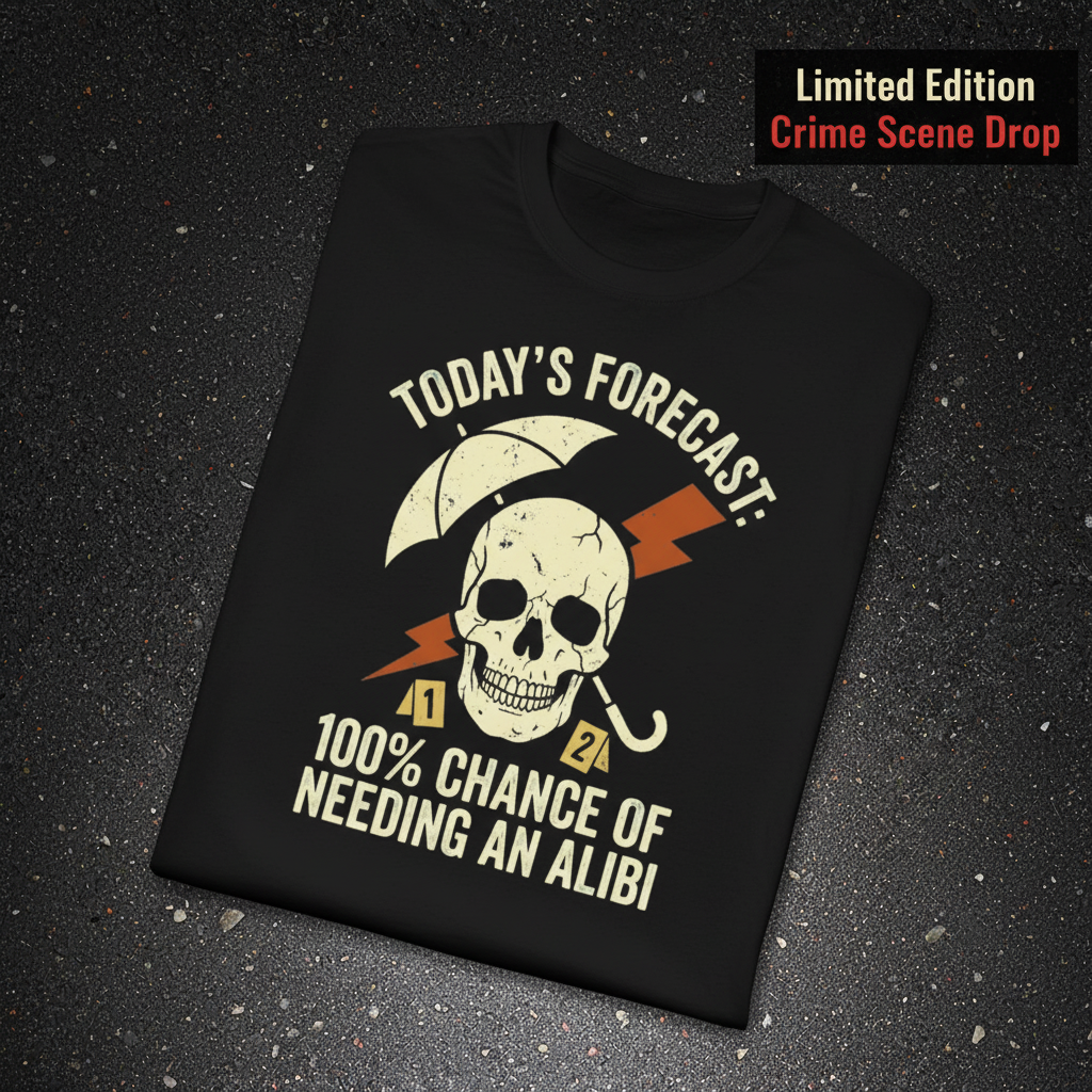 Forecast Alibi Humor T-Shirt_fold_tilt